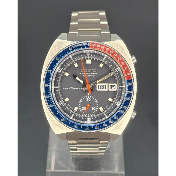Seiko 6139-6002 Blue Pogue | Serviced 2025 | Original "Resist" Dial | Unpolished - Picture 1 of 16
